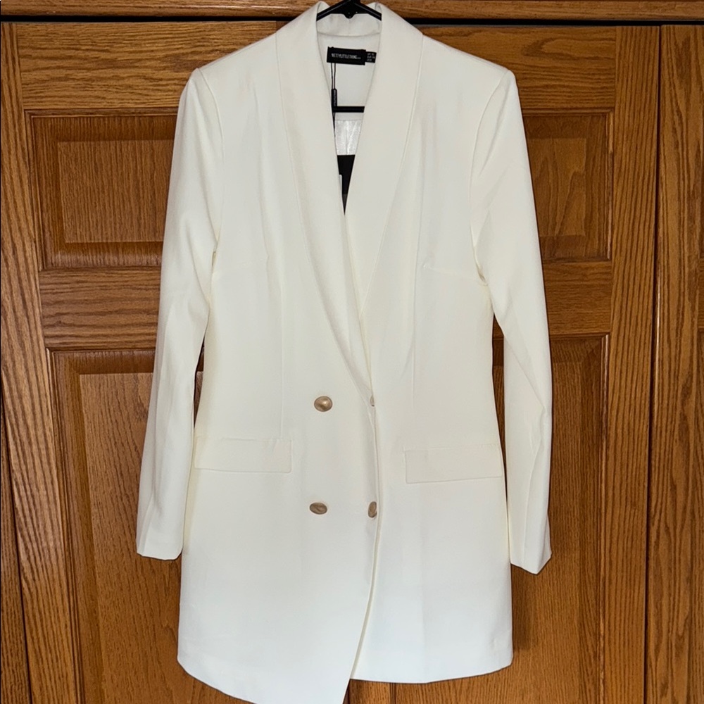Double-Breasted Blazer Dress